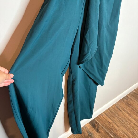 Zara teal layered jumpsuit - Picture 4 of 6